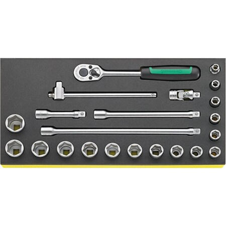 Stahlwille Tools Tools i.TCS inlay No.TCS 456/16/6 1/3-tray22-pcs. 96838752